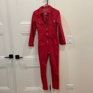 Red Free People Jumpsuit - Like New, Worn Once